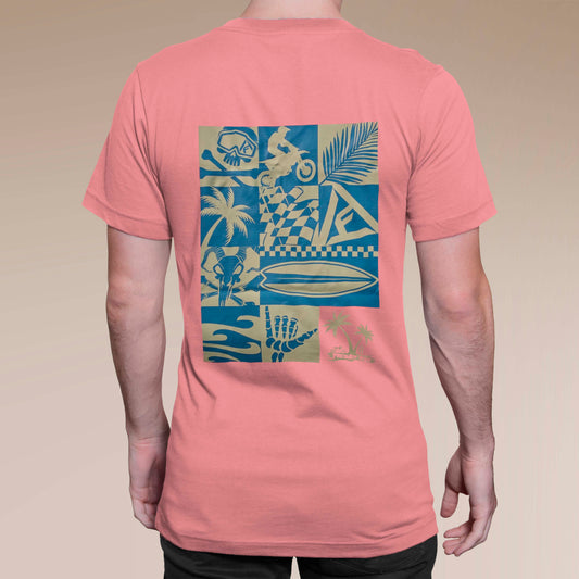 Camiseta manga corta / Salmón