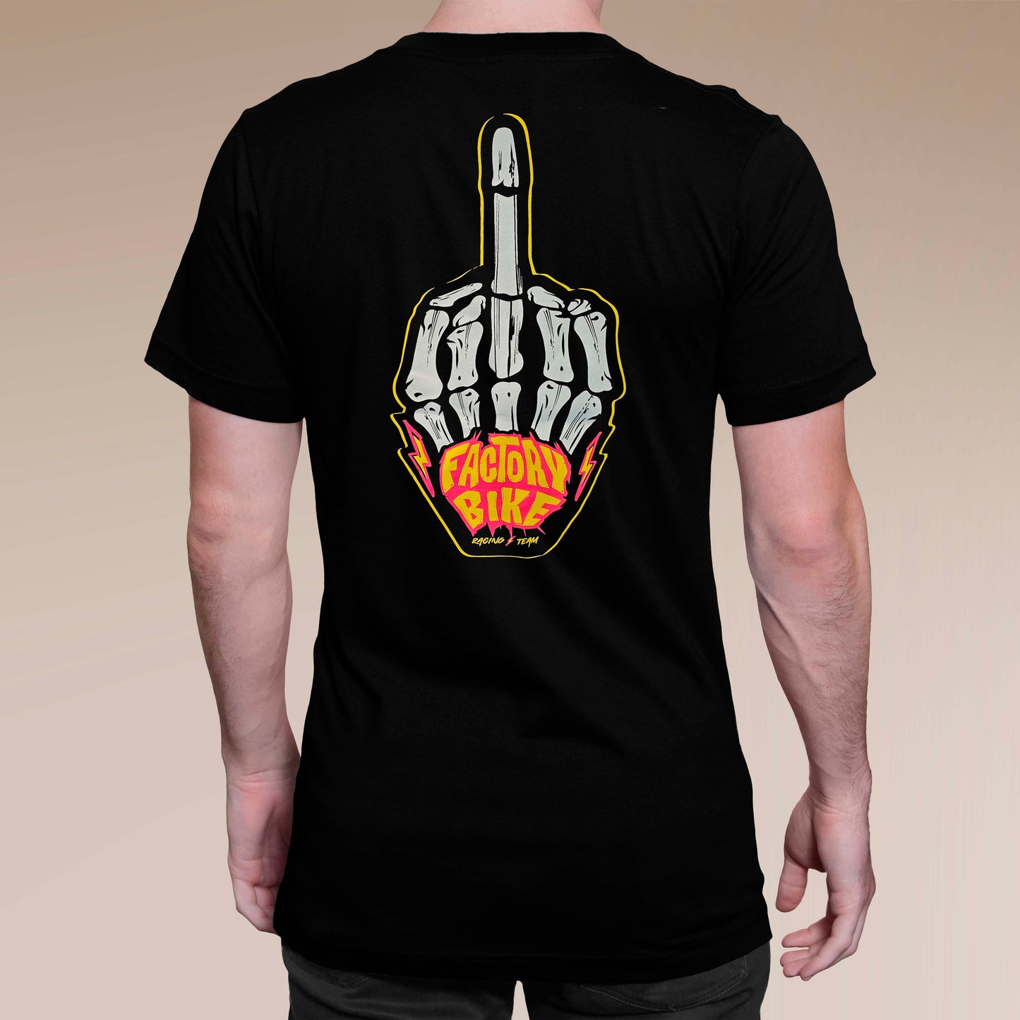 Camiseta de manga corta / negra