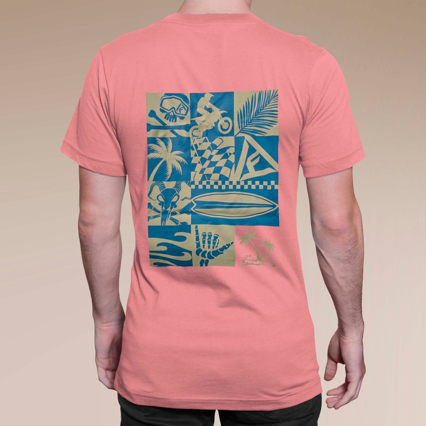 Camiseta manga corta / Salmón